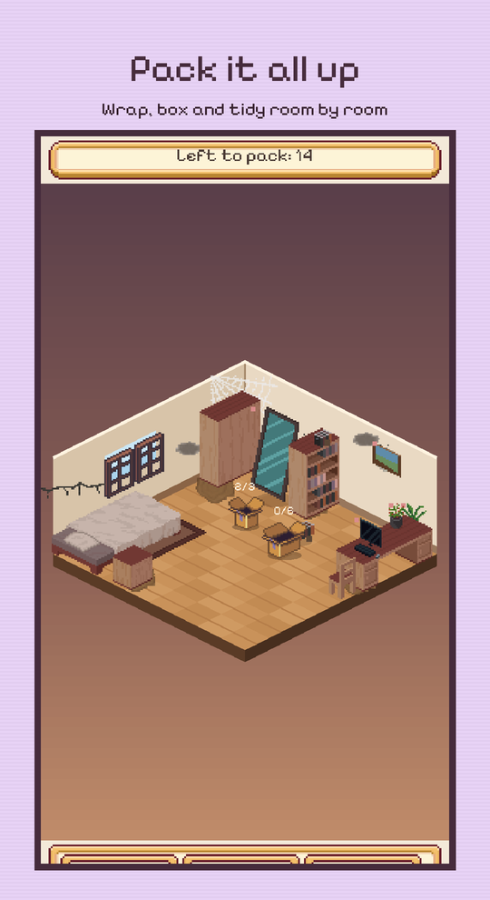 Packing a room into boxes