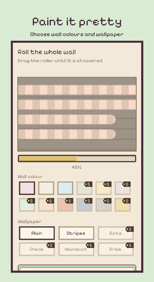 Choosing wall colours and wallpaper